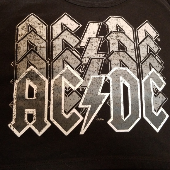 Official Racerback Crop top ACDC band Tee - Picture 2 of 4